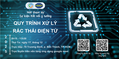 [Trực tiếp] Sự kiện Kết nối ý tưởng “Quy trình xử lý rác thải điện tử”